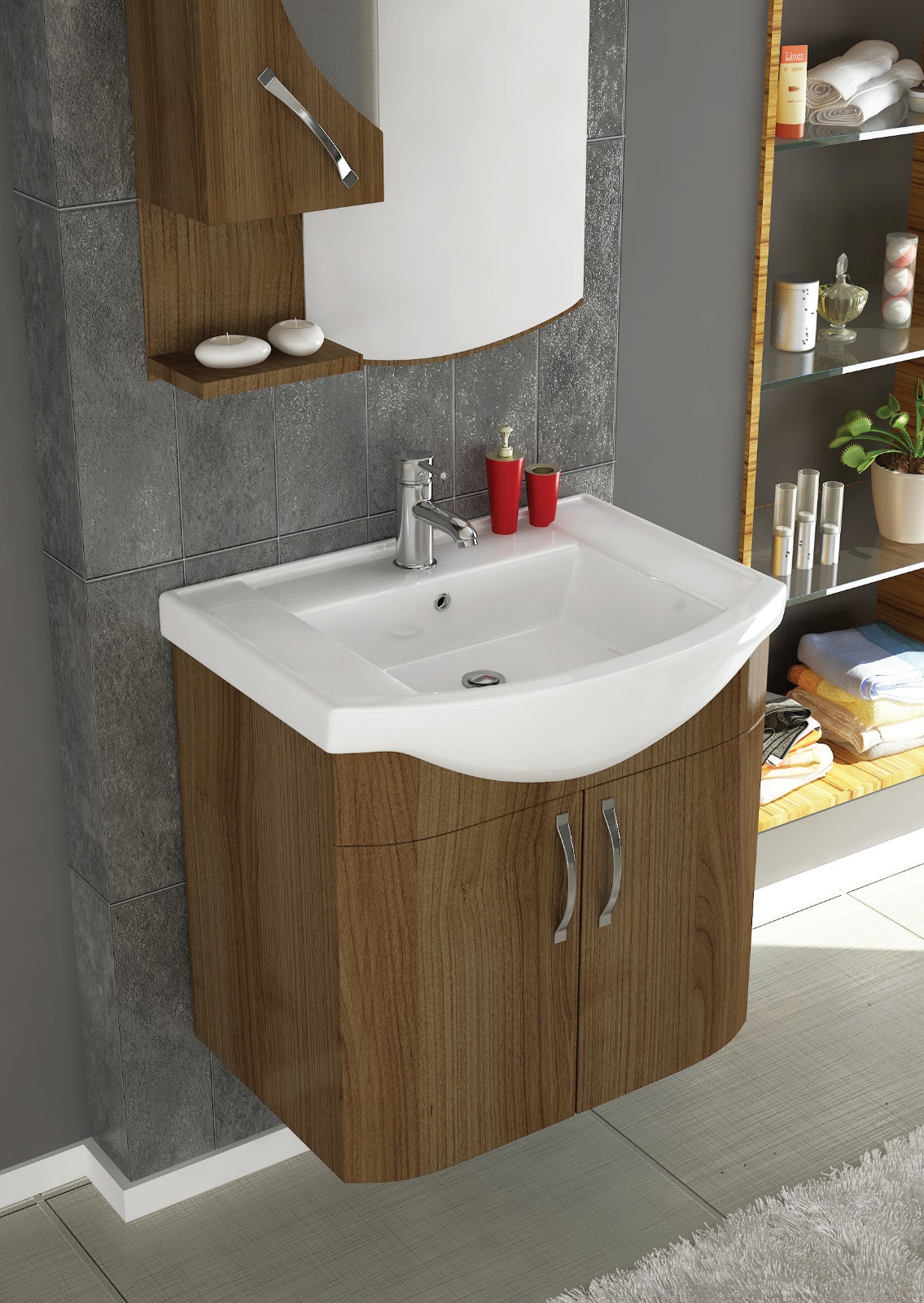 Lapis Etajerli Lavabo